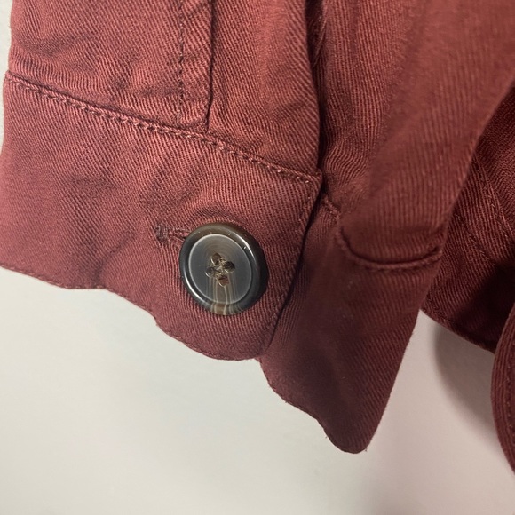 Full Tilt Burgundy Utility Jacket Women’s Small - Picture 7 of 12